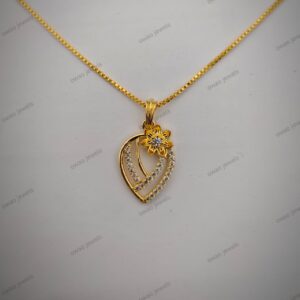 P1 floral pendent 28mm 27 stone.